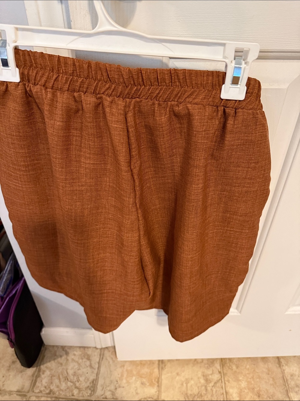 Modern Attraction Rust Shorts - Picture 2 of 4